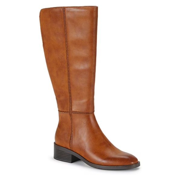 FRYE AND CO. Shoes - Frye and Co. Women's Lillian Stacked Heel Riding Boots, Various Sizes, Cognac